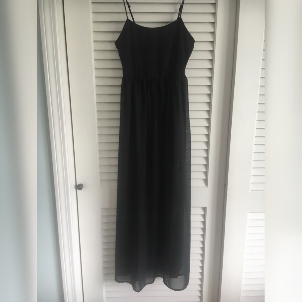 F21 Black Sheer Dress